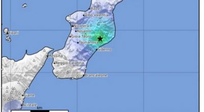 Terremoto di magnitudo ML 3.6 è stato registrato a 6 km a W di Caulonia (RC) alle 18:34 del 14/06/2022